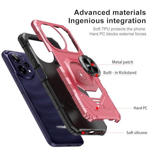Coque Cricket Icon Plus robuste pour éviter les chutes et bris d'écran Or Rose - 3