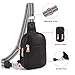 Telena Small Sling Bag for Women Vegan Leather Fashionable Fanny Pack Crossbody Bags for Women for Travel Black