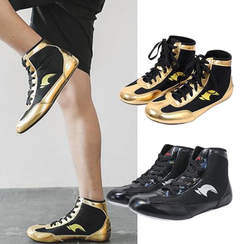 Kids School Wrestling Shoes Boys Girls Boxing Shoes Fitness Sneakers High Top Wrestling Training Shoes Boots Anti2