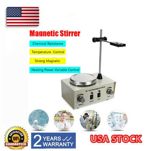 DONNGYZ 79-1 Hot Plate Magnetic Stirrer Mixer Stirring Lab Laboratory 1L Dual Control