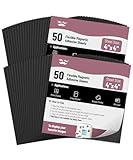 Mr. Pen - Hojas magnéticas adhesivas, 4 x 4 pulgadas, paquete de 50, hoja magnética, papel magnético, hojas de papel magnético, hojas magnéticas con respaldo adhesivo, hoja magnética flexible, imanes