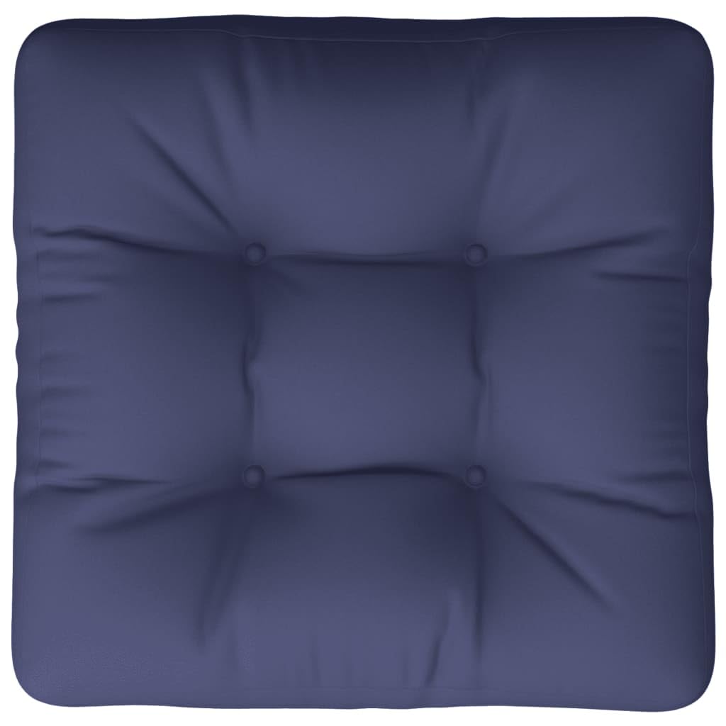 vidaXL Coussin de Palette, Galettes de Chaise, Coussins de Siège, Décoration de Canapé Jardin Terrasse Patio Extérieur, Bleu Marine Tissu