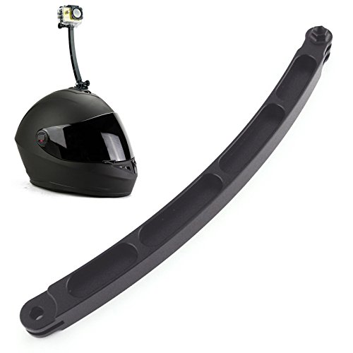 Toughsty™ CNC Aluminum Helmet Extension Arm Mount for Gopro Hero 4 3+ 3 2 1 (Black)