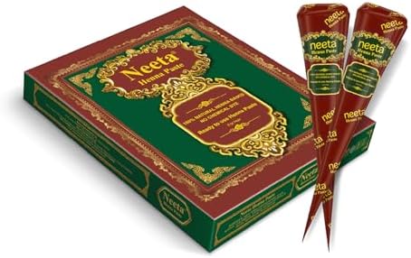 Neeta 100% Natural Henna Paste, Pack of 12
