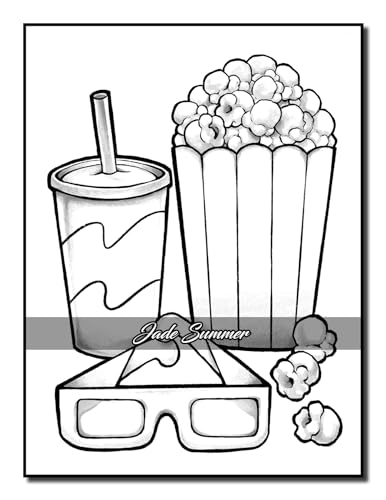 Easy Coloring Book: Large Print Designs for Adults and Seniors with 50 Simple Images of Animals, Flowers, Food, Objects, and More! (Easy Coloring Books) - Image 23