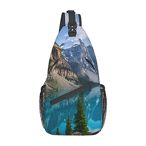 Sac à dos à bandoulière noir compact avec sangle réglable pour homme et femme
