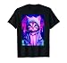 Vaporwave Aesthetic Funny Kitten 80s 90s Synthwave Cat Lover T-Shirt