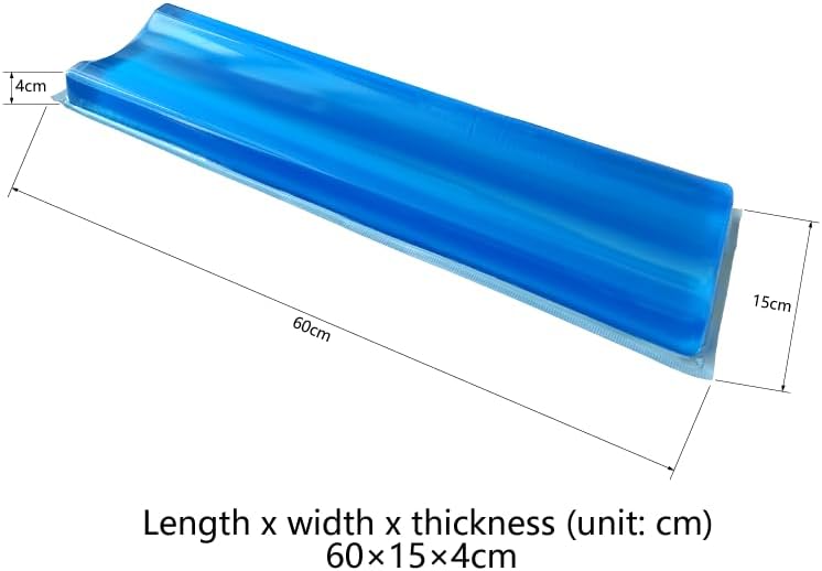 Medical Gel Concave Position Pad, Surgery Support Cushion for Prone Position, Arms and Knees, 23.6x5.9x1.6 inches