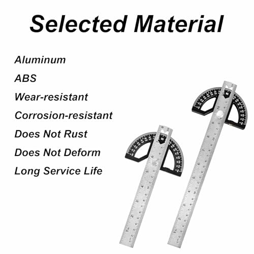 Calibrador de ángulo ajustable de aleación de aluminio 8 pulgadas miniatura 3