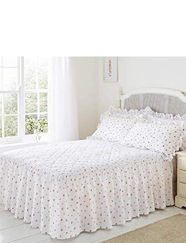 Chums | Rosebud Quilted Bedspread | Pink