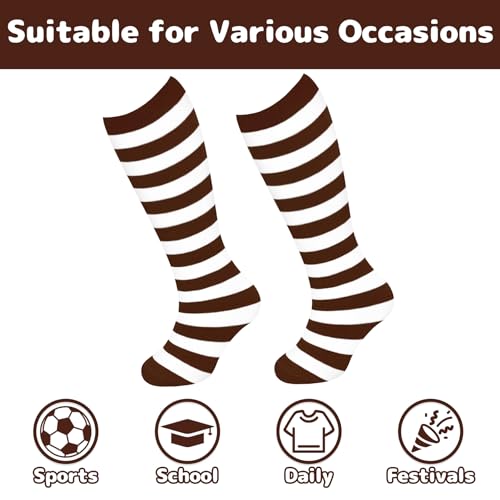 Image of Olreco 1 Pack Toddler Kids Youth Soccer Socks Girls Boys Baseball Socks Youth Knee High Softball Football Accessories Cotton