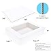 Huoshange 6 Pack 19x14x4 Inch Auto-Popup Large Rectangle Cake Boxes with Thick Cake Boards, Half Sheet Bakery Boxes for Pastry Baking,Cupcake,Muffins & Pie