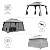 Grand Patio 10x13 Gazebo Double Soft Top Canopy Anti-UV Shelter with Privacy Curtains and Netting for Patio Deck Backyard Garden Lawns