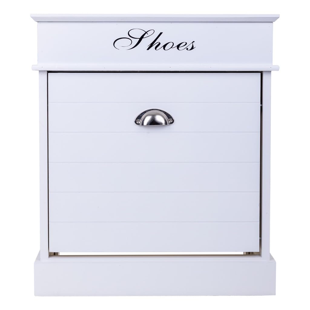 WANDERLUST DECO Zapatero de Madera Blanco 50x28x58