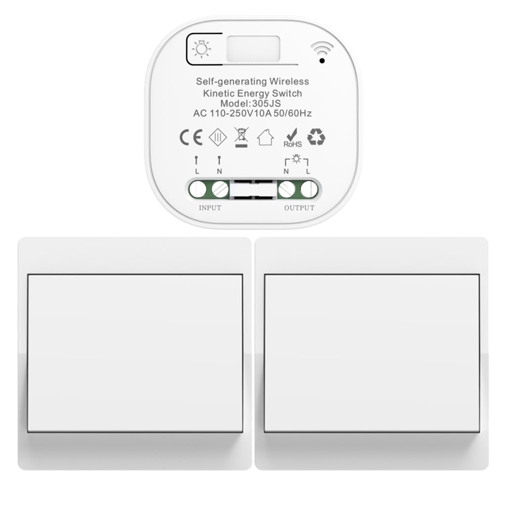 220v interruptores inalambricos autoalimentado cinetico interruptor sin cable sin bateria rf interruptor remoto pulsador inalambrico conmutador luz inalambrico para iluminacion del hogar