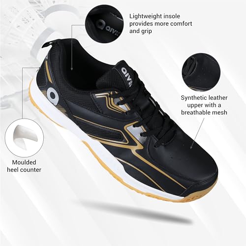 Image of Aivin Effort Badminton Shoes for Men | Non Marking Shoes | Lightweight