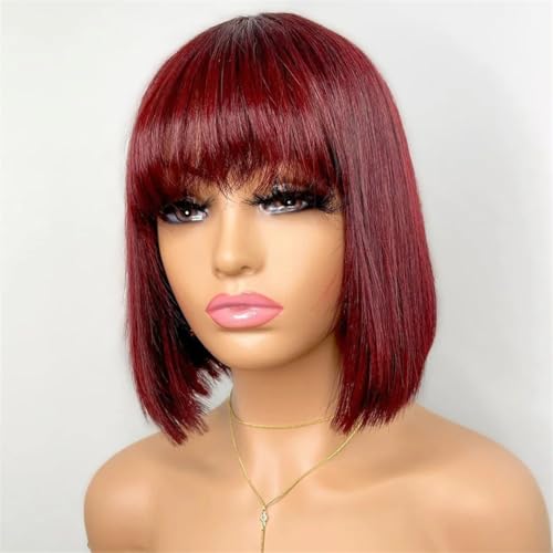 Perruque fermeture lace closure cheveux lisses et ondulés carrés courts