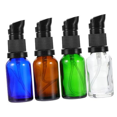 OATIPHO 20 Piezas Botellas Vacías de Viaje Rellenables de Vidrio para Cosméticos para Lociones y Champús Portátiles y Resistentes Fugas