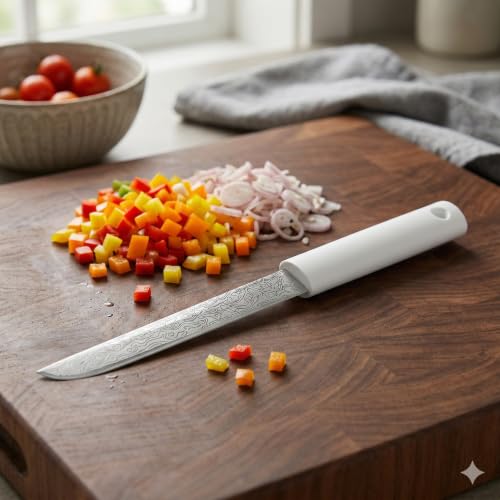 Image of Machado Kitchen Paring Knife with Protective Cover, White