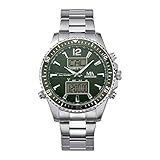 Sportiver Herrenchronograph Meister Anker Herren Chronograph 22cm Edelstahl Silbergrau Chronograph Mineralglas 490000178