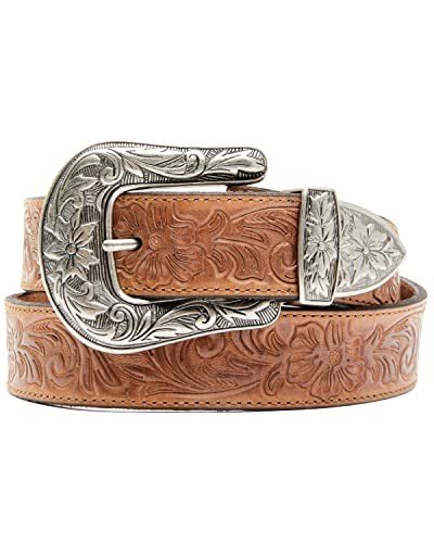 Shyanne Women's 3Pc Floral Embossed Buckle Belt - Saho21bt1