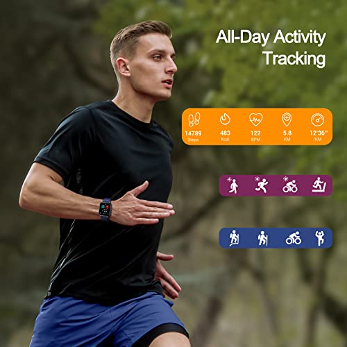 Eurans Smart Watch 41Mm, Full Touchscreen Smartwatch, Fitness Tracker With Heart Rate Monitor & Spo2, Ip68 Waterproof Pedometer Watch For Women Men Compatible With Ios & Android Phones #TOP1