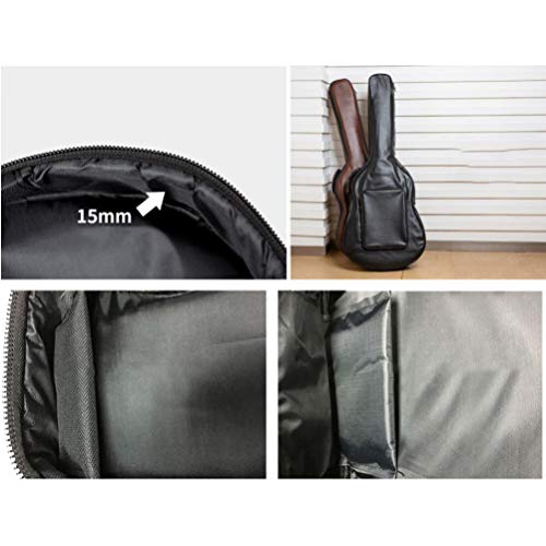 FARUTA Sac de guitare de 40/41 pouces réglable à double sangle pour guitare acoustique avec poche de poignée, housse… - Les Beatles, Paul McCartney, John Lennon, RIngo Starr, George Harrison FARUTA Sac de guitare de 40/41 pouces réglable à double sangle pour guitare acoustique avec poche de poignée, housse… – Image 4