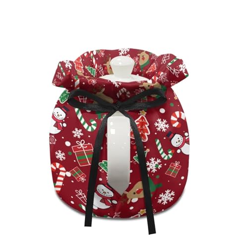Image of Xoenoiee Christmas Tree Snowman Reindeer Pattern Tea Cozy Tea Cosy for Teapots Keep Warm Teapot Cover Insulated Kettle Cover for Home Kitchen Table Decor