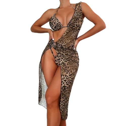 BSLVWG Damen 3-teilige Bikini Sets mit Lange...