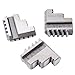 HHIP 3900-4740 3 Piece Steel Internal Hard Jaw Set for 3" 3-Jaw K11 80 Lathe Chuck