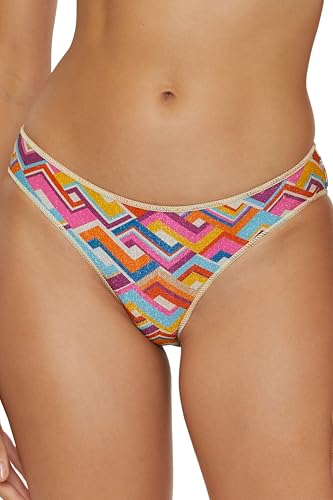 BECCA Women's Las Palmas Bikini Bottom, Cheeky Coverage, Swimwear Separates