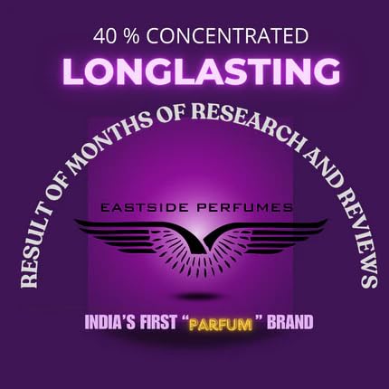 Image of EASTSIDE Angle Perfume | 40% Concentration Extrait de Parfum | Long-Lasting Upto 24 Hrs on Clothes | Mandarin & Rose Notes | 60ml