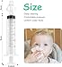 Vicloon Baby Nasal Irrigator, 2PCS Nasal Syringe for Baby, Syringe Nasal Irrigator with Cleanable and Reusable Silicone Nasal Suction Tip forIrrigation, Nasal Spray, Nasal Hygiene（Transparent）