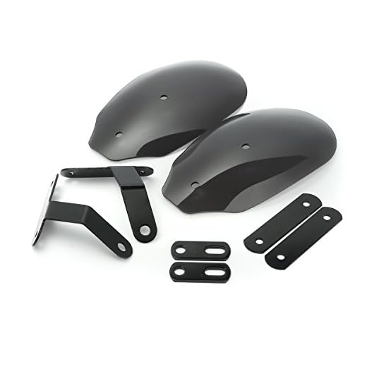 Alamor Guardamanos De La Motocicleta Manoplas del Manillar Protecter para Harley XL 883 1200 Dyna Road King-Black
