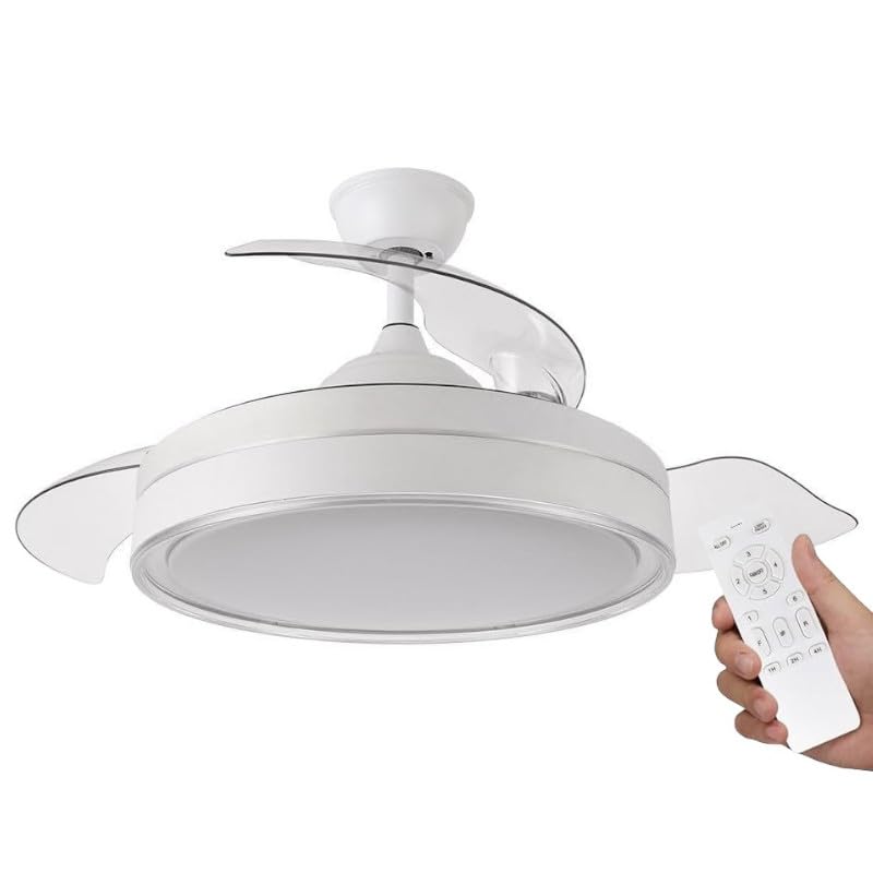Ventilatore Da Soffitto UNIVERSO Con Luce LED 40W – Telecomando, Pale Richiudibili, Colore Cambiante, Ø1070mm