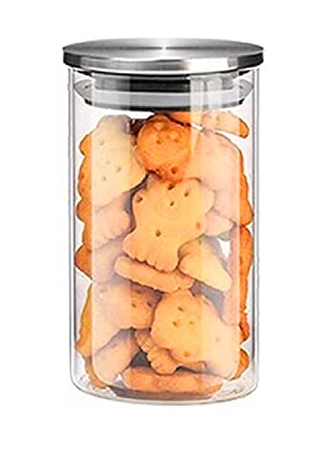 enduo Vorratsbehälter Vorratsbehälter für Lebensmittel Vorratsbehälter aus Glas Versiegelte Vorratsflasche Versiegelter Behälter300ml Cover