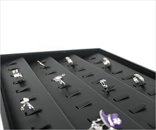 Yudu Schmuckkasten Vorlagebrett Schmucklade Mit 18 Ringtr&auml;ger In