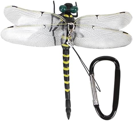 Dragonfly Hat Clip, Dragon Fly Clips for Bugs, Artificial Realistic Fake Dragonflies Fly Repelling Supplies, Dragonfly Clip for Indoor Outdoor Decor Craft