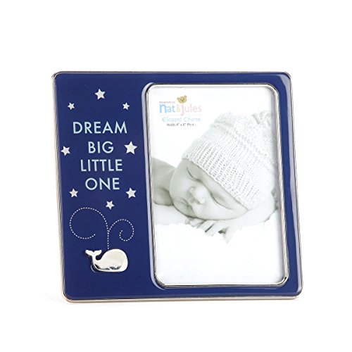 DEMDACO Dream Big Little One Whale Photo Frame, 4