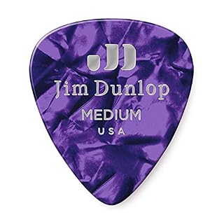 Dunlop 483 Picks GENUINE CELLULOID CLASSIC purple, Medium - Les Beatles, Paul McCartney, John Lennon, RIngo Starr, George Harrison
