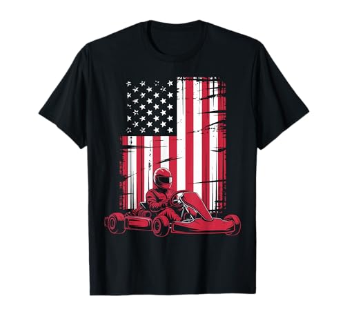 American Go Kart Racer Motorsport Racing T-Shirt