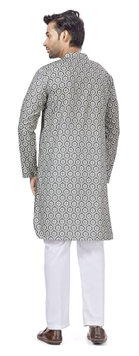 Image of Studio Shringaar Men's Cotton Relaxed Fit Straight Kurta