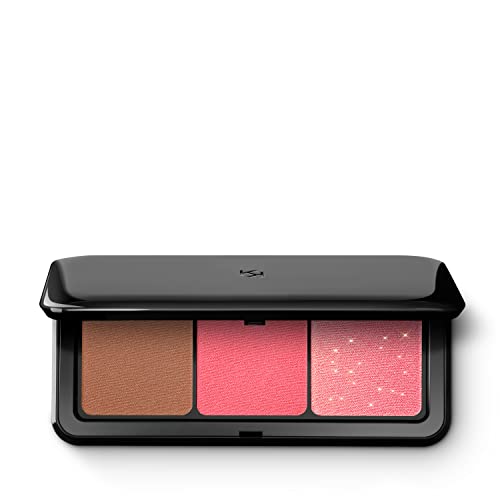KIKO Milano - Multi Finish Trio Blush & Bronzer Palette 03, Paleta Para El Rostro Con 1 Bronceador Y 2 Coloretes Con Acabado Mate Y Metalizado