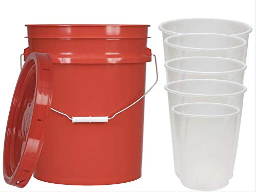 Stainless Steel Flat Sided Pail 192oz