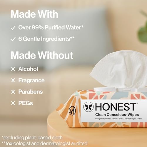 The Honest Company Multi-Use Baby Wipes, Sunburst, 864 Count - image 7