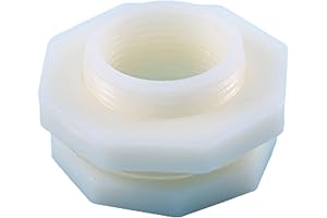 Bulkhead Fitting 1.5 Inch for Aquariums and Ponds