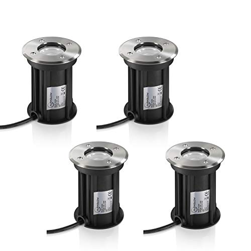 Spot de sol extérieur GU10 encastrable IP67 luminaire terrasse allée