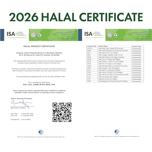 Halal Collagen Peptides Powder, Hydrolyzed Type I & III Collagen, Supports Joint, Bone, Muscles, Hair, Skin, & Nails, Keto Friendly, Grass-Fed, 10 oz, Made in USA, Certified Halal