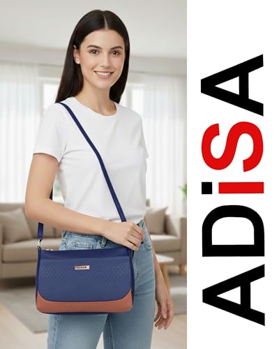 Image of ADISA Women Girls Color Block Cross Body Sling Bag (SL5168)