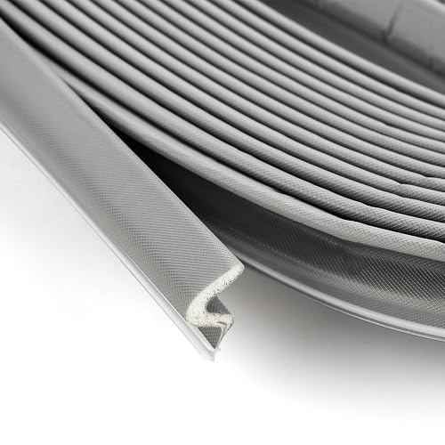 Image of Weather Stripping Door Seal Strip Soundproof Q Foam Tape, Exterior Door Insulation Strip for Large Gap, Easy to Install(Grey, 60FT)